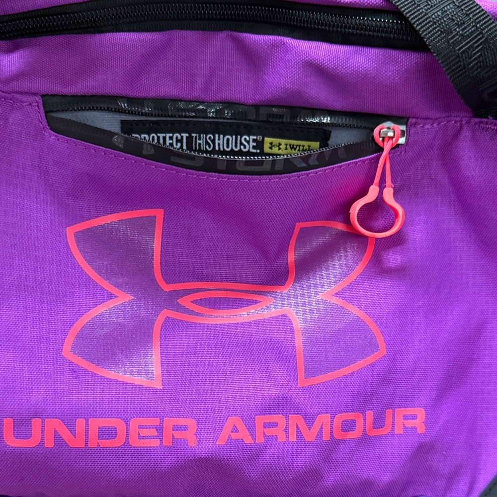 Under Armour Purple and Black Sports Bag - Picture 2 of 8